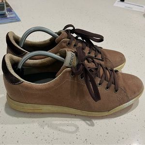 Ecco Mens Leather Golf Shoes